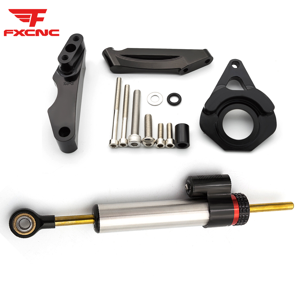 Steering Damper Stabilizer Kit Cnc - Per Suzuki GSXR600 750 K4 2001