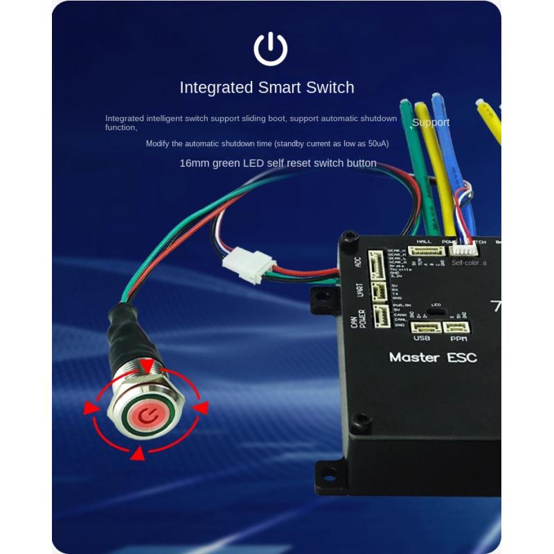 72V 45A Dual Controller - Flipsky Ft85bd Esc con custodia in