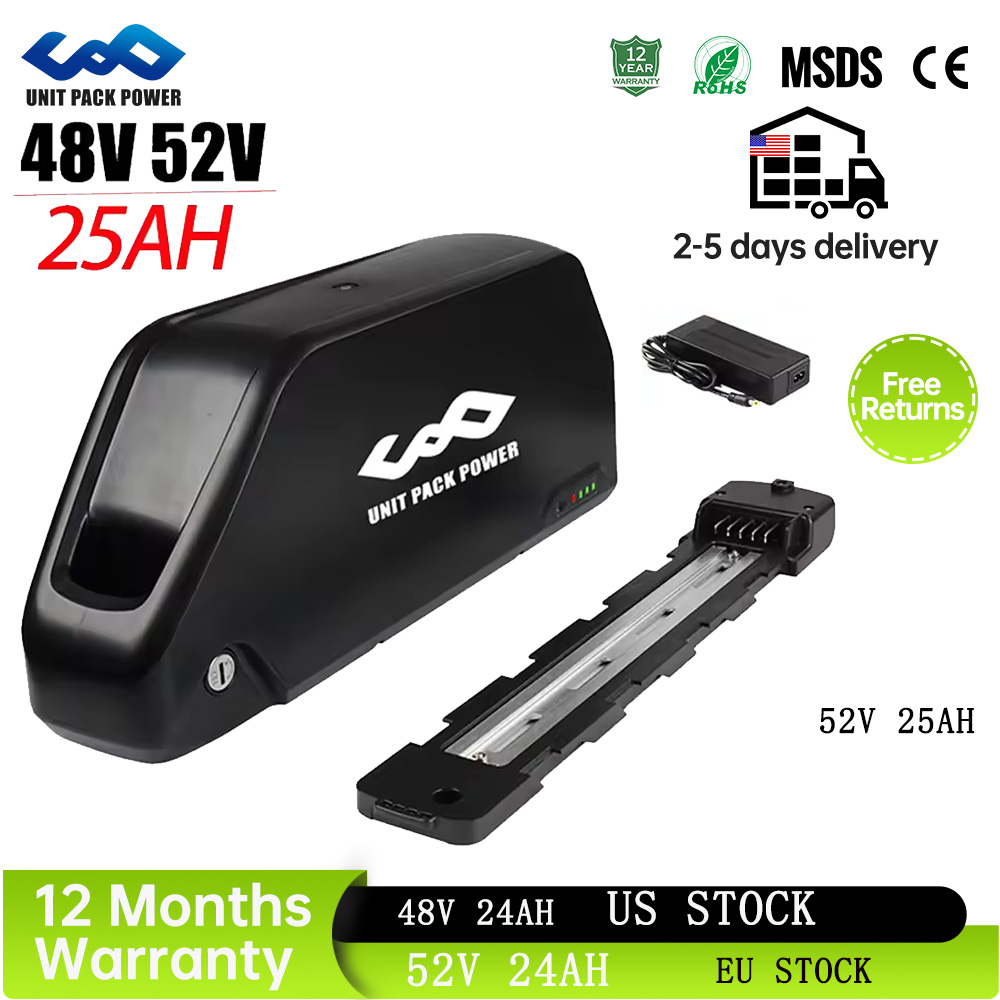 60V 30Ah 21700 Battery Pack - Batteria per E-Bike 52V 25AH Downtube