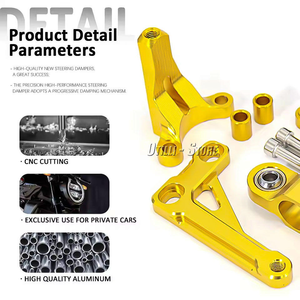 Ammortizzatori di Sterzo per H - Steering Damper Stabilizer Kit Cnc recensione e prezzo