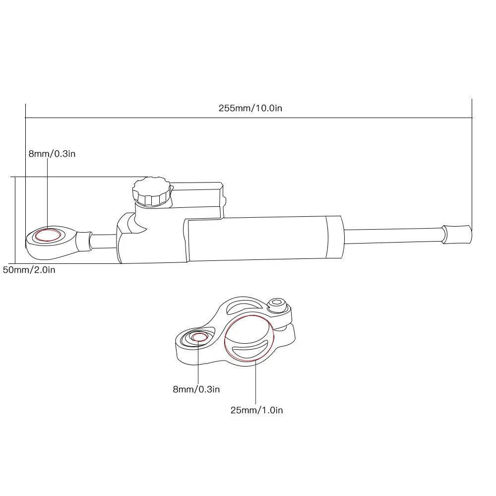 CNC Regolabile Moto Sterzo Sta - Steering Damper Stabilizer Kit Cnc recensione e prezzo